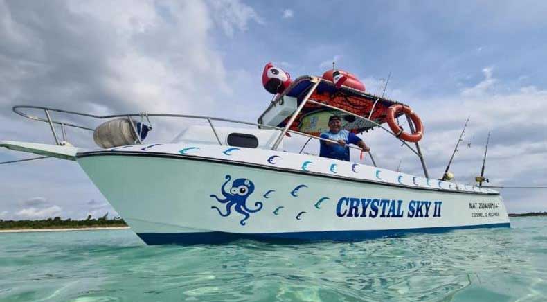 Tour a El Cielo Cozumel Económico en Lancha